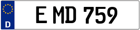 Trailer License Plate